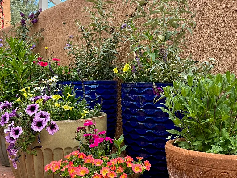 Additional views of Nambe Casita patio.