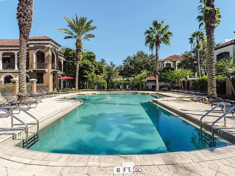 Large tropical pool