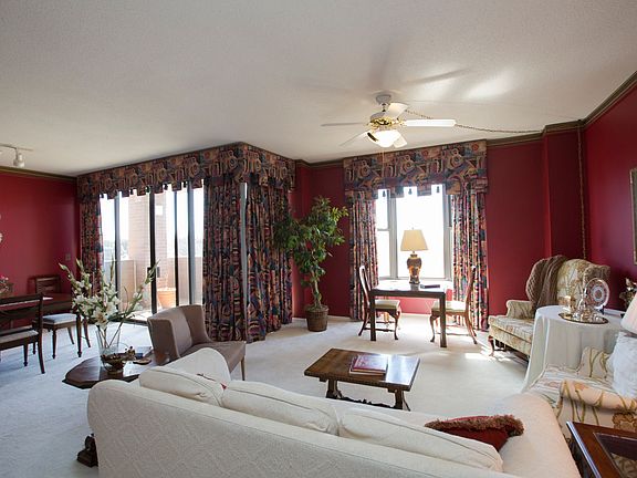 Open living and dining rooms