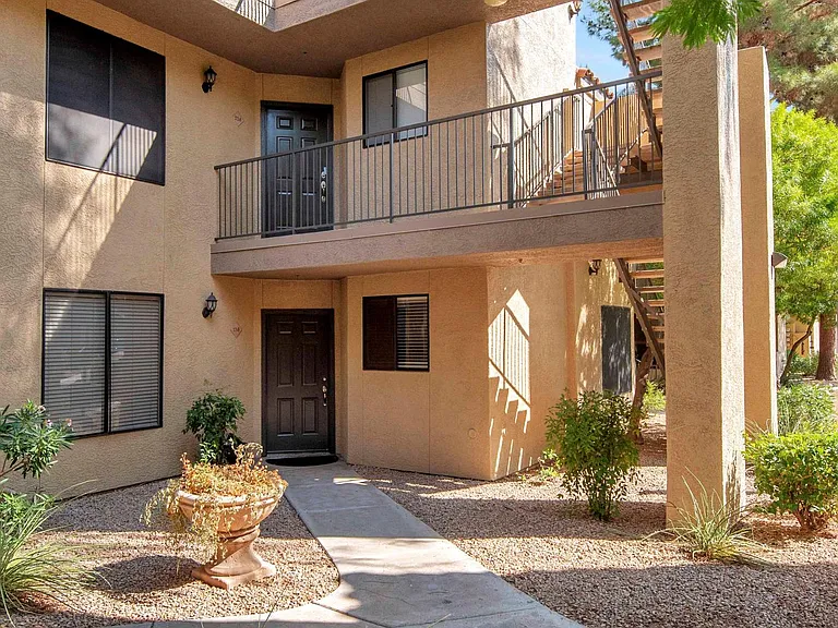 Your front door is on the 3rd floor. There are two stair ways to arrive at your door.