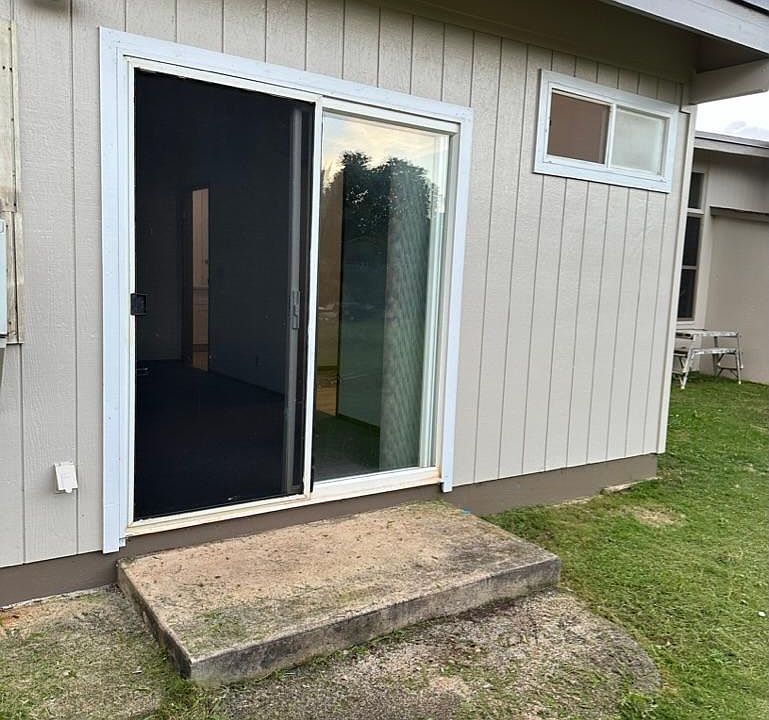 Rear entrance from yard area