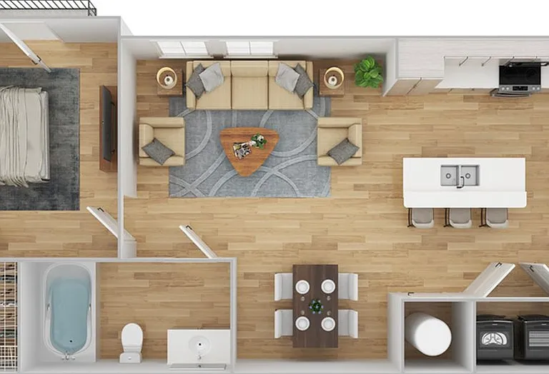 1 Bedroom | 1 Bath | 665 SF | Renovated 1 Bedroom | 1 Bath | 665 SF | Renovated