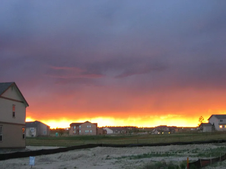Dramatic sunsets are not all that unusual here.