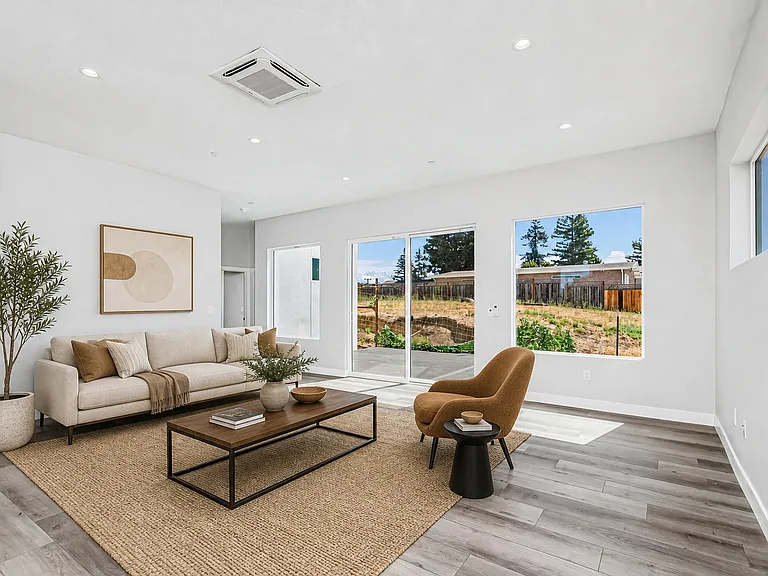 Indoor/outdoor living, LVT flooring throughout the house