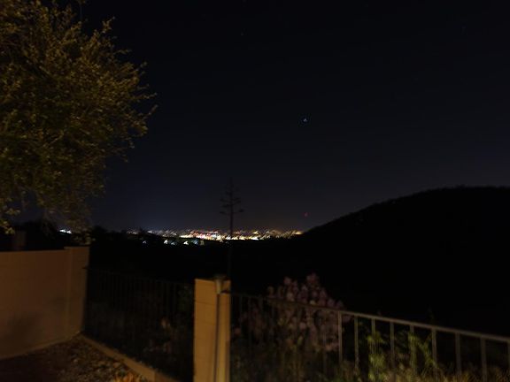 Night view from Patio