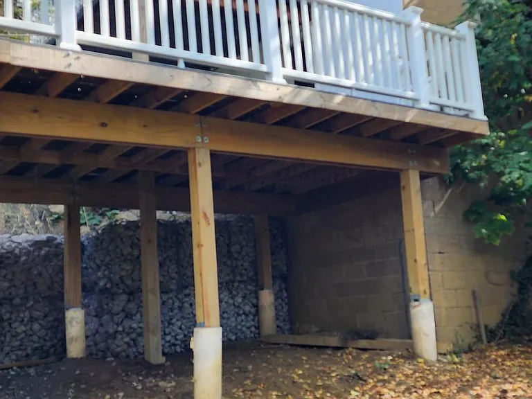 View of Deck from the yard
