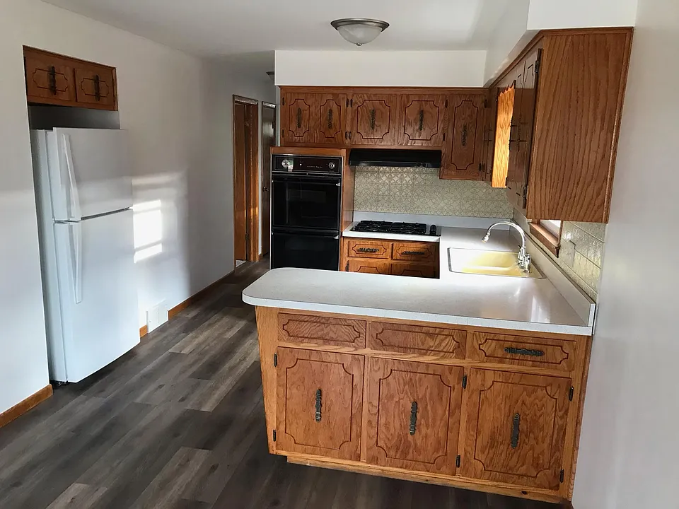 This is a photo of the kitchen on the first floor. The 2nd floor kitchen is almost identical.