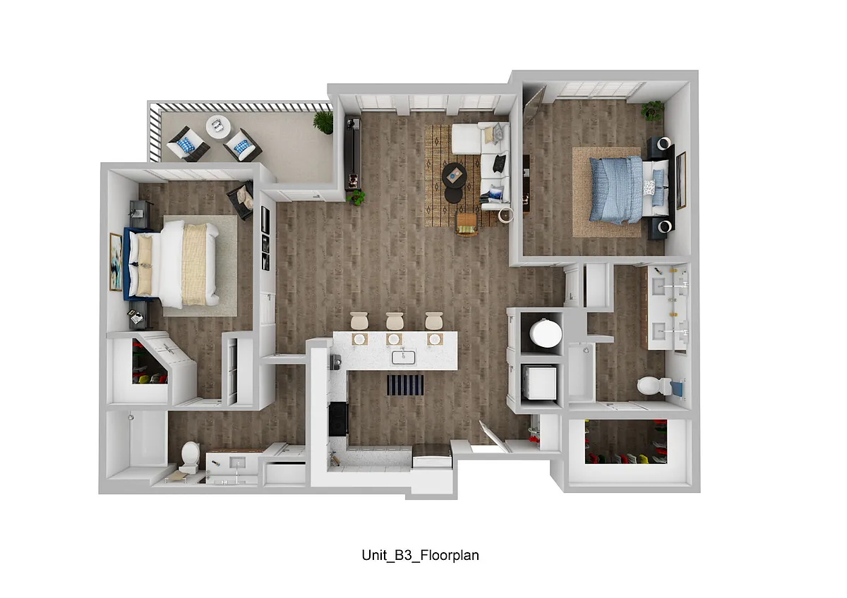 Floor plan B3