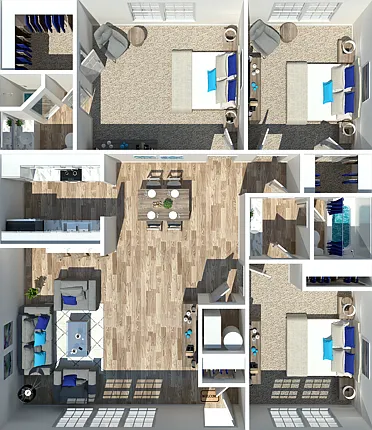 Three Bedroom and Two Bathroom Three Bedroom and Two Bathroom