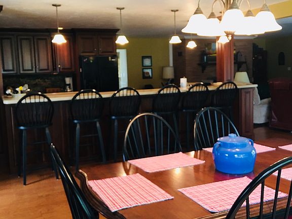 Kitchen island and dining