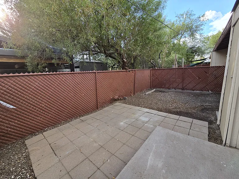 Very Large Shaded Backyard.