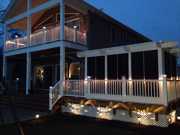 home at night - hot tub room