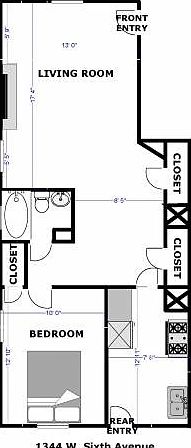 2nd image of 1344 W 6th Ave APT A