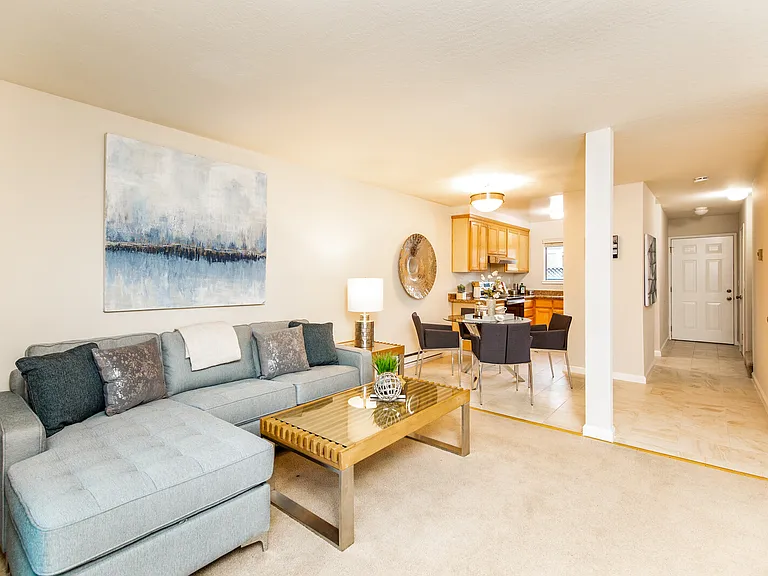 2 Bed / 1.5 Bath - Staged Living Room / Dining Area