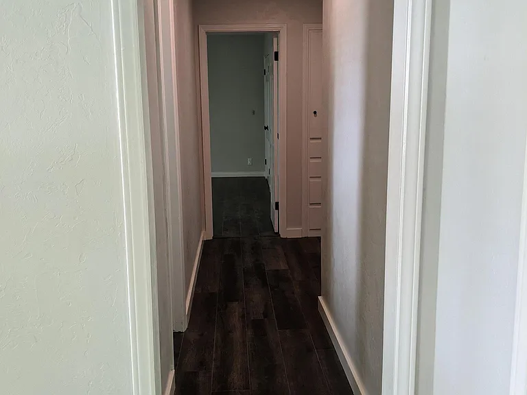 View from entryway into hallway