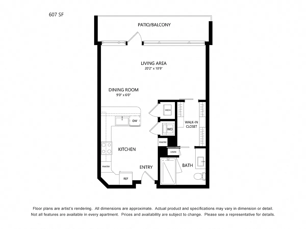 Floor plan Studio B