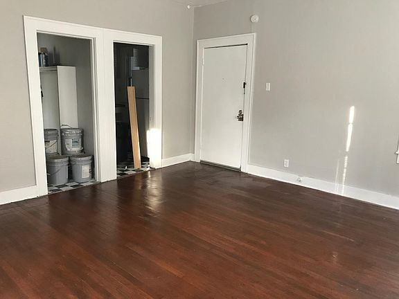 Shows the entrance to kitchen and dressing rm/bathroom (We w