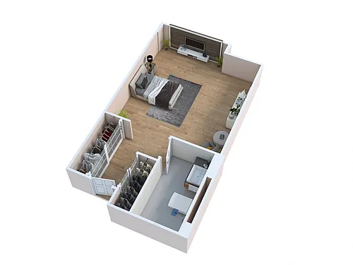 Floor plan Villa - Studio
