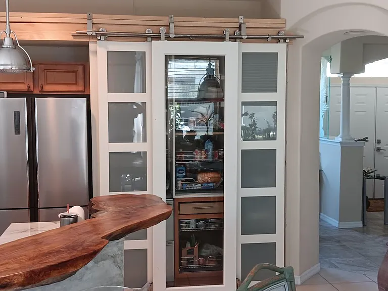 Kitchen Work area with Pantry