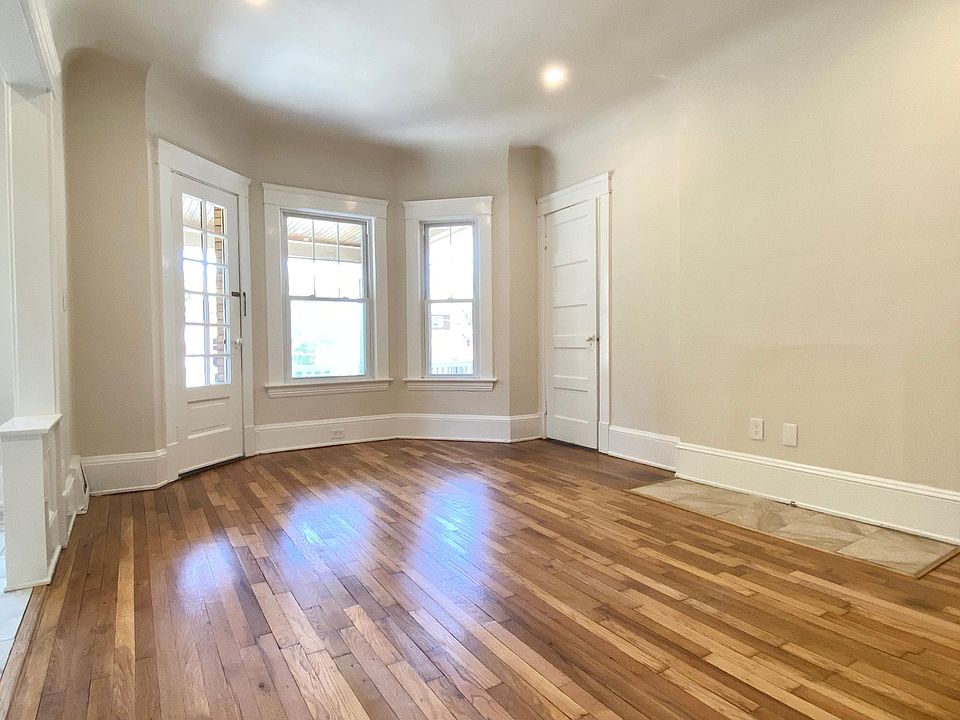 Just refinished floors, freshly painted walls and woodwork