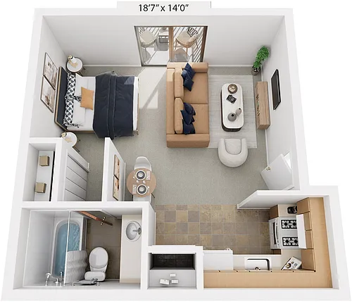 Floor plan Studio