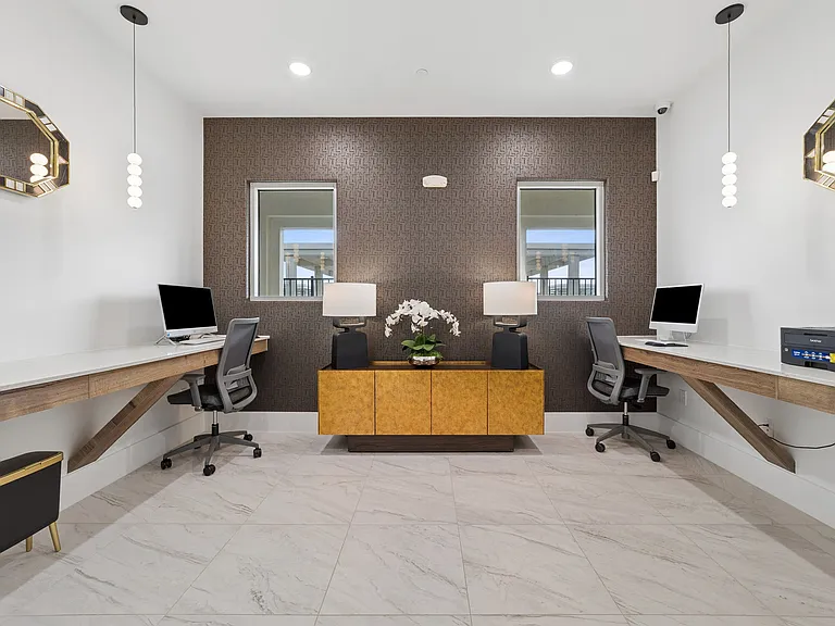 Resident Business Center | The Luxe of Denton| Apartments Denton TX