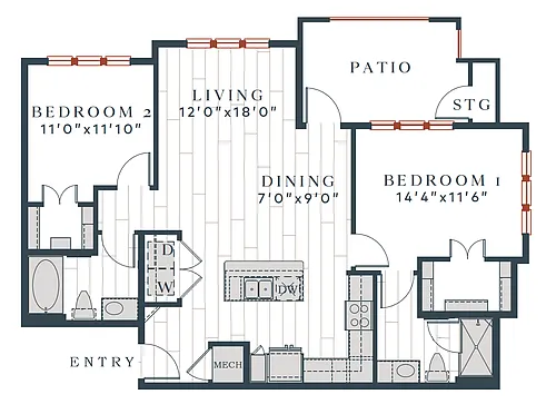 Floor plan B1-1066