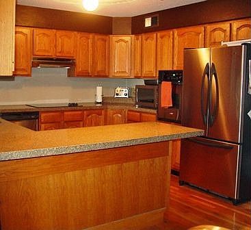New Kitchen - Oak cabinets and Oak Flooring