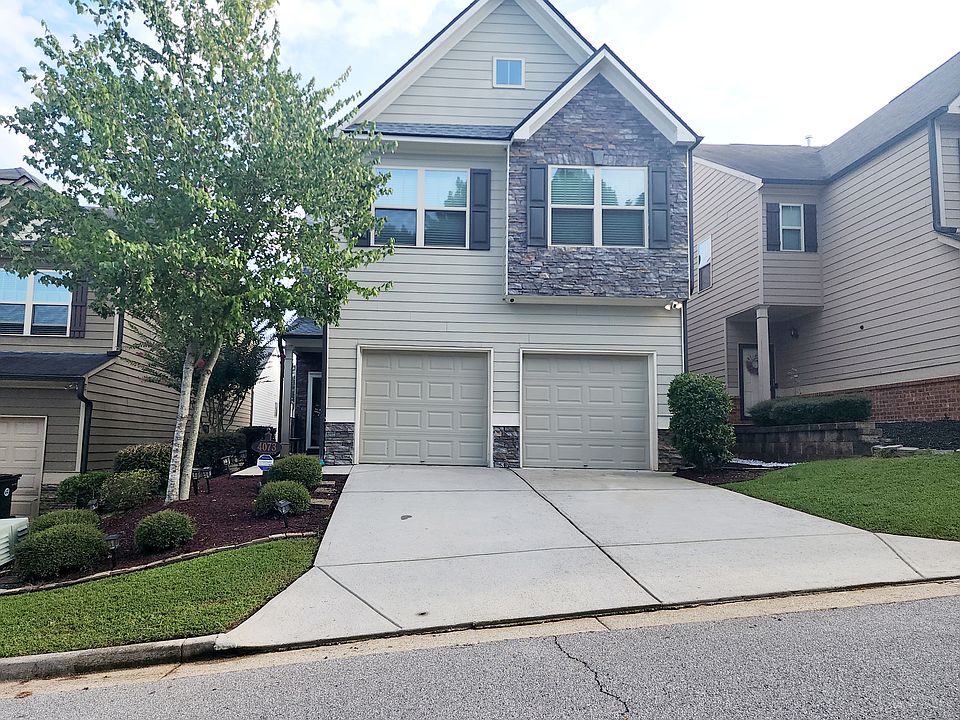 Two car garage and driveway