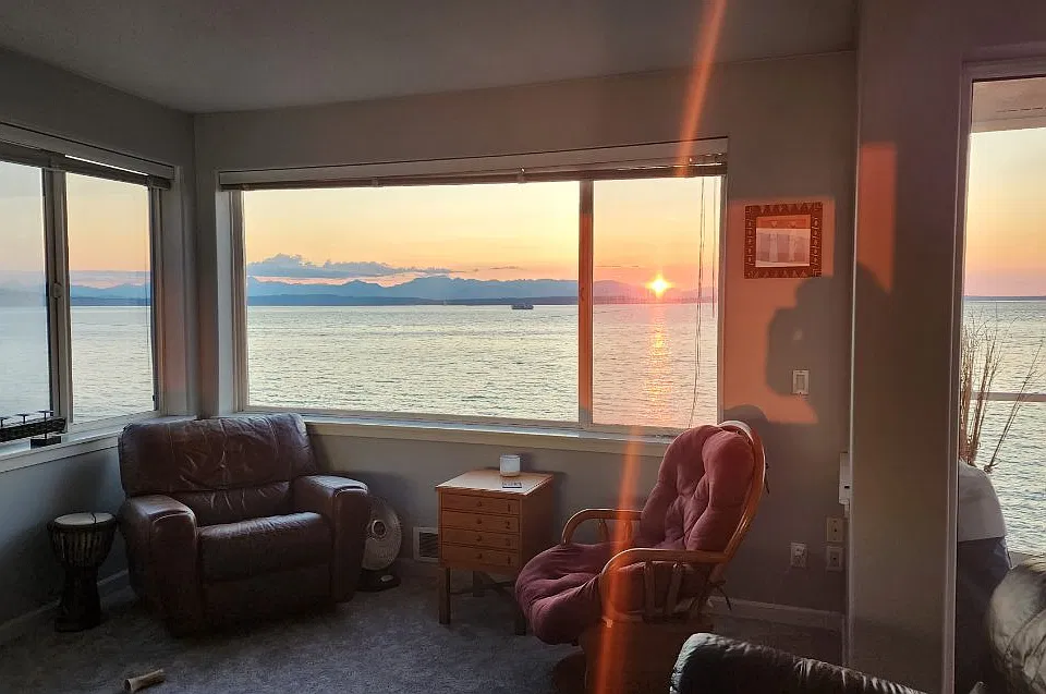 Enjoy the gorgeous view as you relax in your spacious living room.