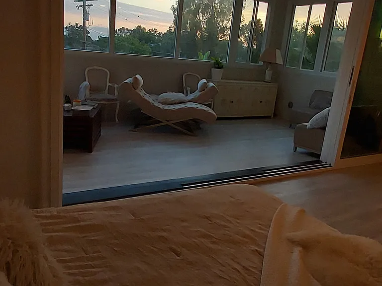 Sunset from bed