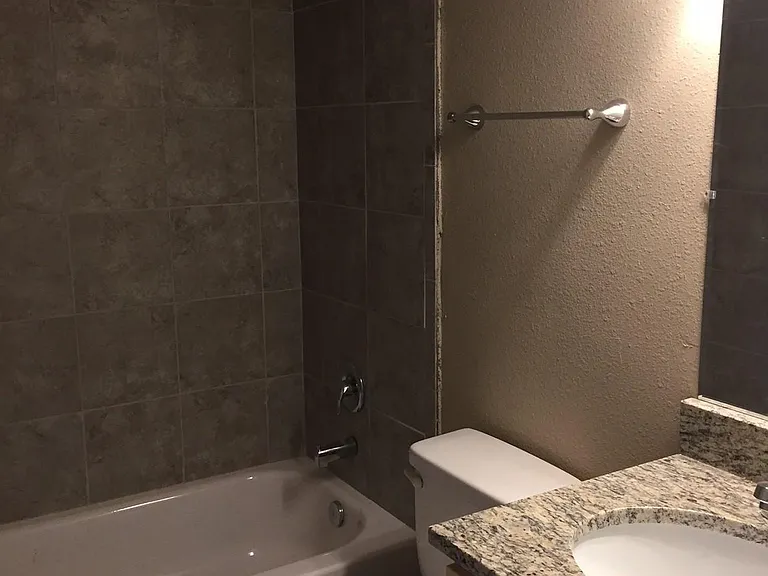 bathrooms with granite, bamboo and ceramic tile