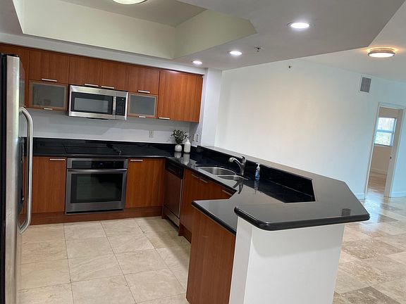 Open kitchen with plenty of storage