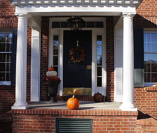Front Entrance in Fall