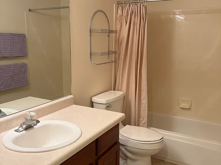 Bathroom near bedrooms