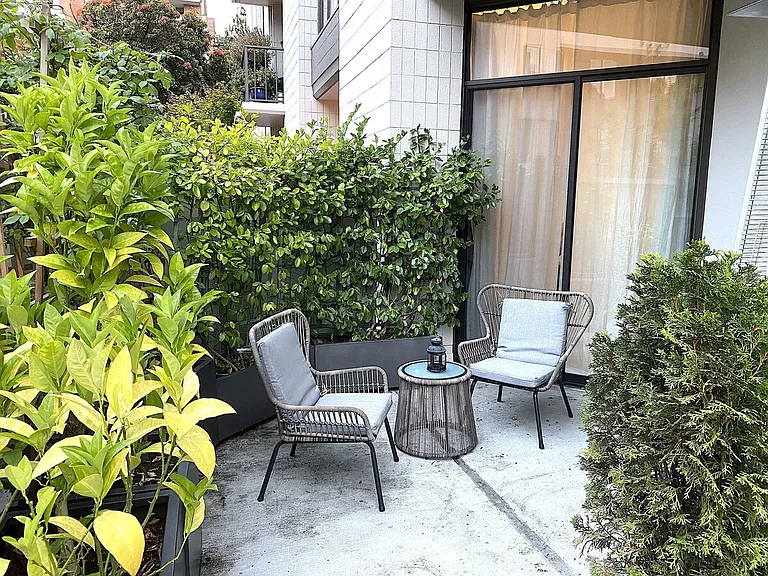 Private patio off the bedroom