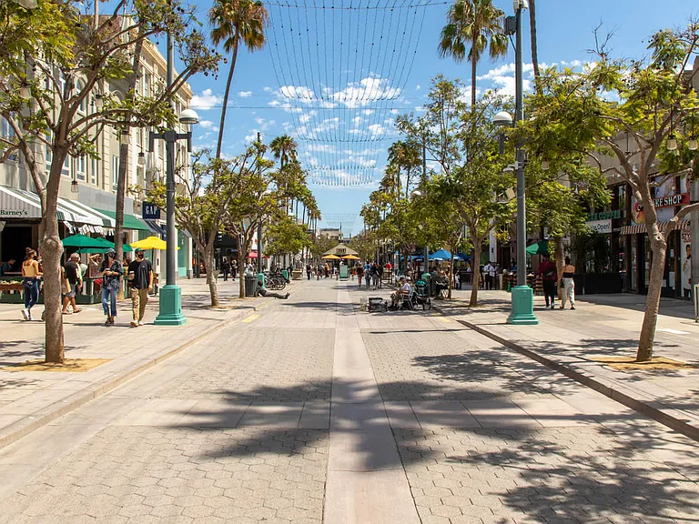 Across the street from Santa Monica Place.