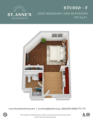 Floor plan Studio