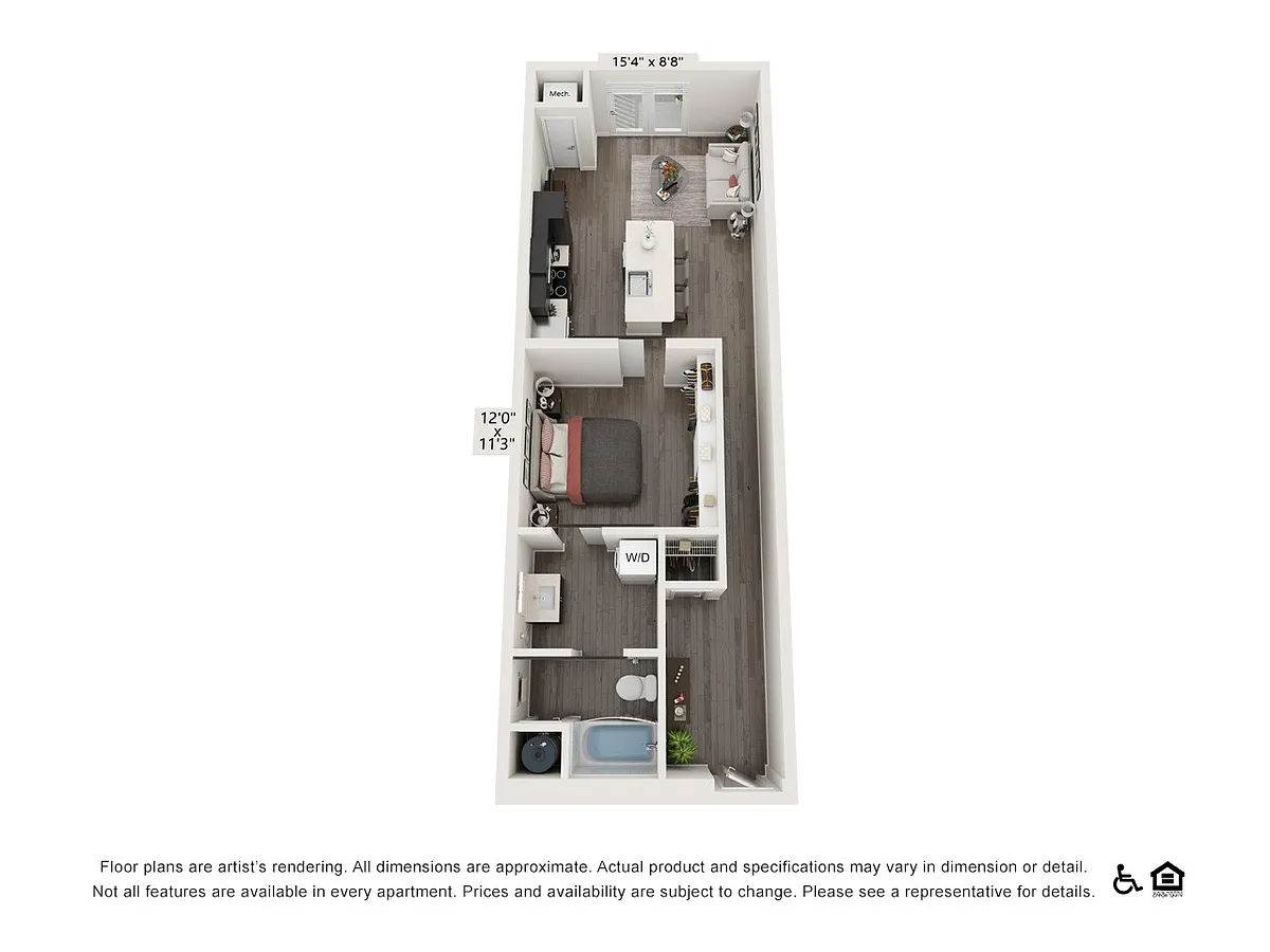 Floor plan Studio 691