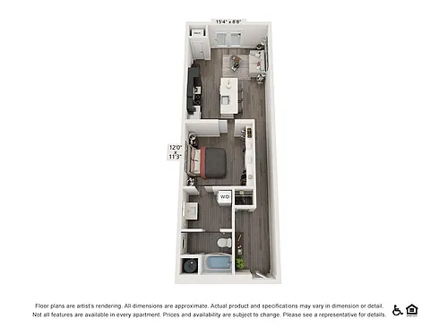 Floor plan Albert - Studio 691