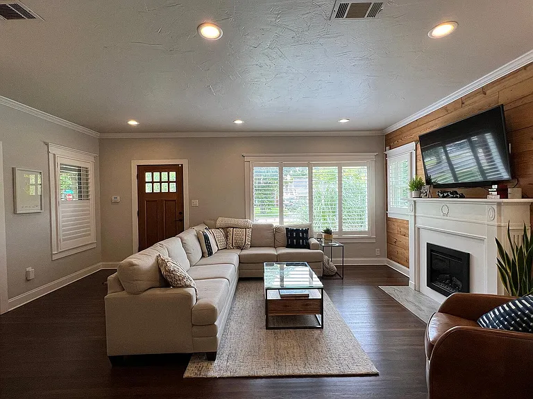Living room with lots of natural light