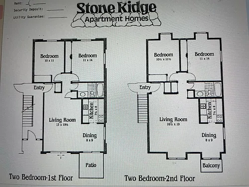 Floor plan 2 bed