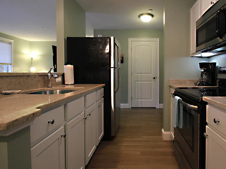 Two-bedroom apartment kitchen area