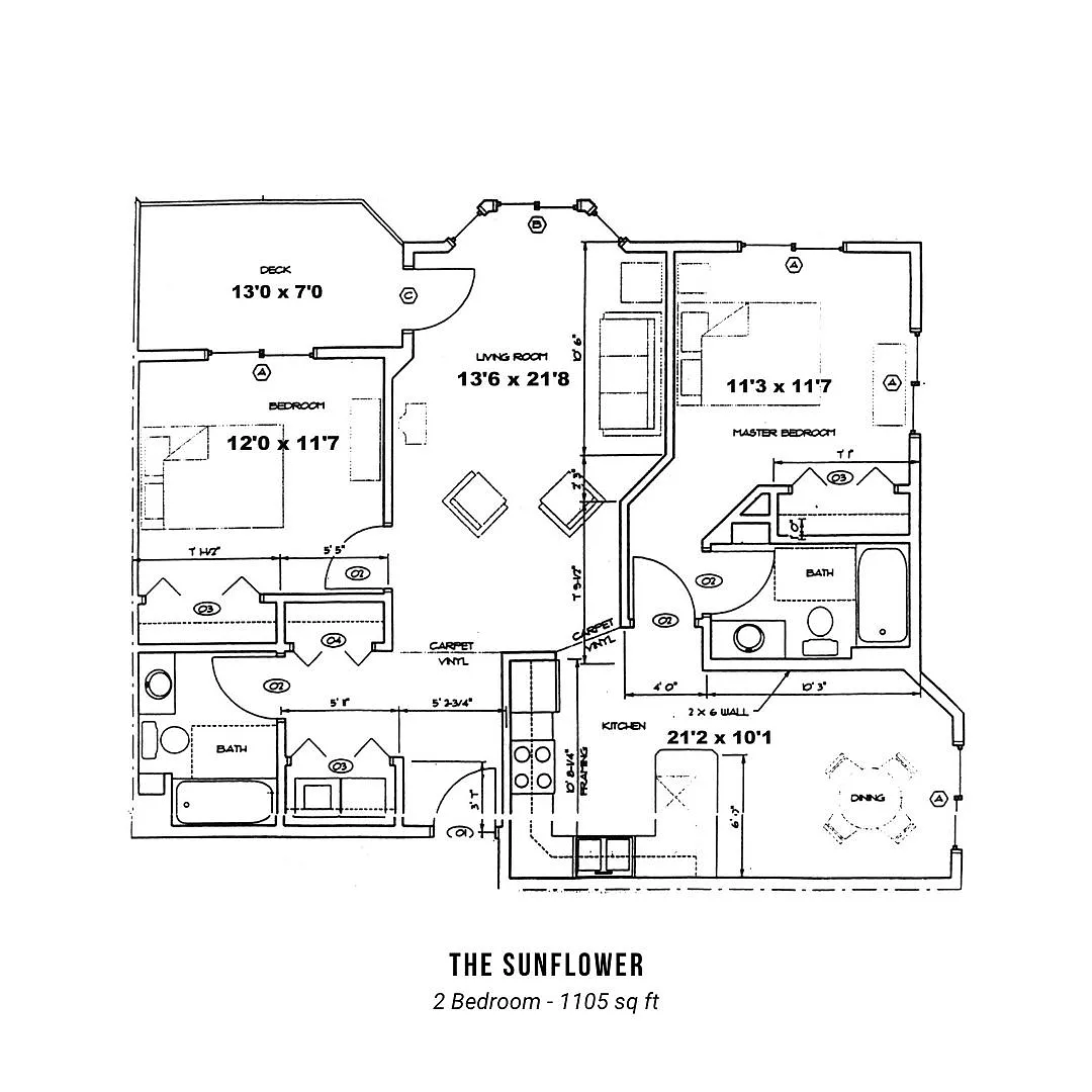 Floor plan Sunflower