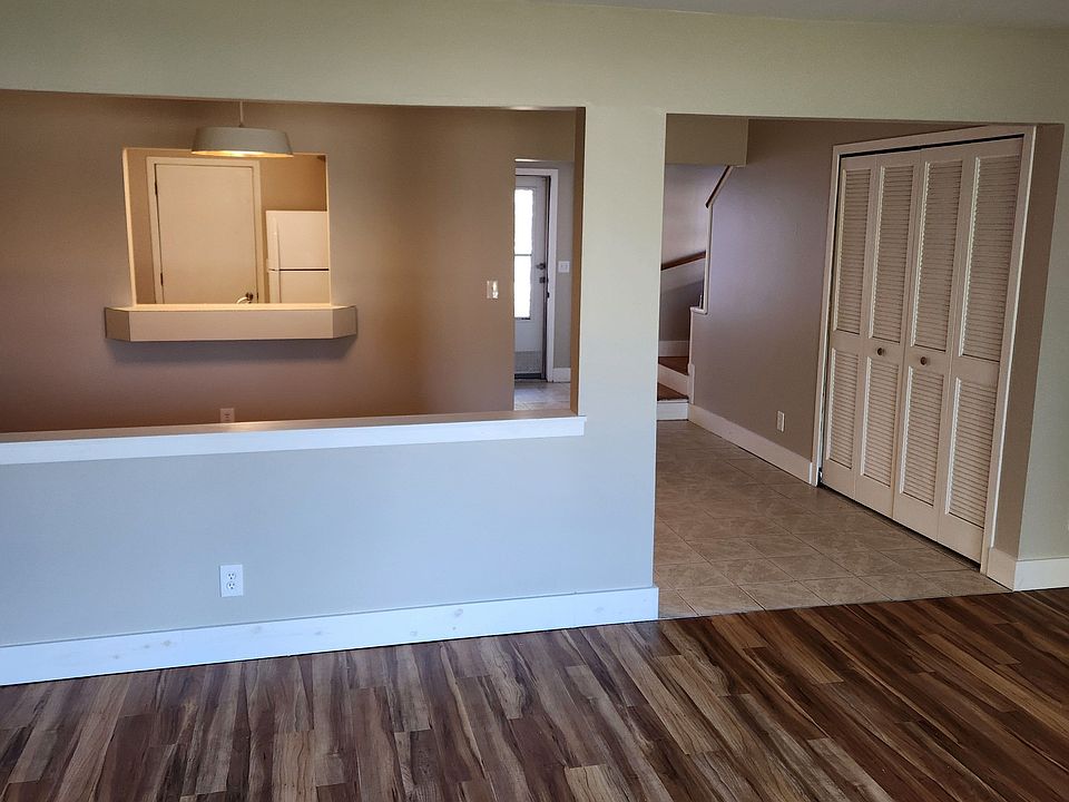 Looking towards front of house from living room