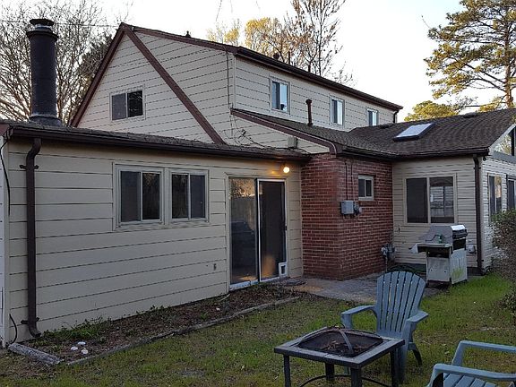 Rear view of home