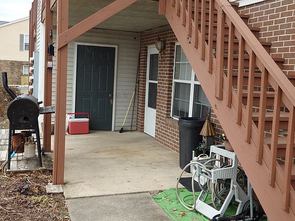 Entrance to Apt C showing storage door
