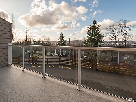 Second-story balcony overlooks the Auburn Valley