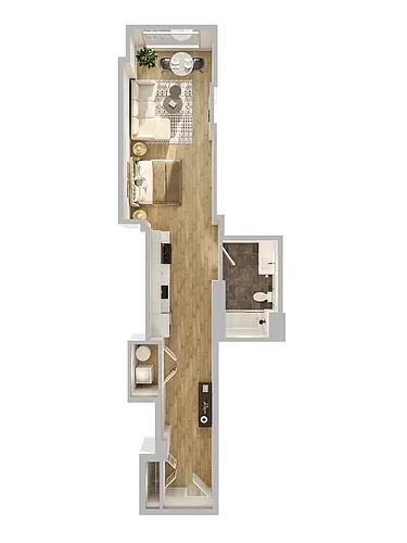 Floor plan T02-0BR