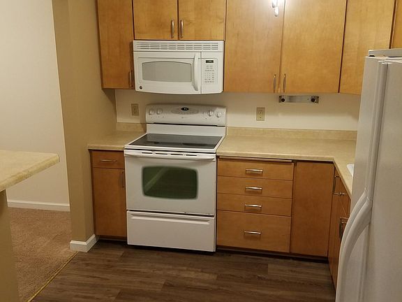 New wood floors in kitchen.